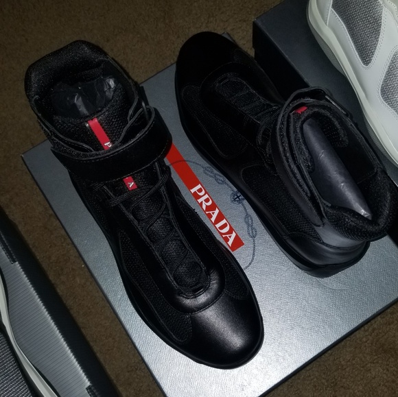 Prada Other - NIB 100% Auth Prada Leather and Mesh Trainer